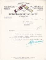 BELGIE  -  DE BRABANDERE - VAN HOUTTE  -  WIELSBEKE  -  1955  --  GRANDS VINS D `ORIGINE - 1950 - ...
