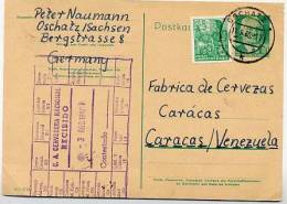 DDR  P68  Postkarte Bedarf Nach VENEZUELA  1960 - Postales - Usados