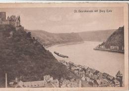 BR41768 St Goarshausen Mit Burg Katz    2 Scans - St. Goar