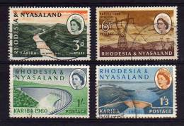 Rhodesia & Nyasaland - 1960 - Opening Of Kariba Hydro-Electric Sceme (Part Set) - Used - Rhodesia & Nyasaland (1954-1963)