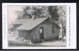 RB 904 - Early Postcard - General Grant's Log Cabin - Fairmount Park Philadelphia - Pennsylvania USA - Philadelphia