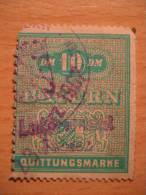 BAYERN Baviere Bavaria 10dm Quittungsmarke Stamp Cinderella Tax Taxe Due Official Revenue Allemagne Germany - Other & Unclassified