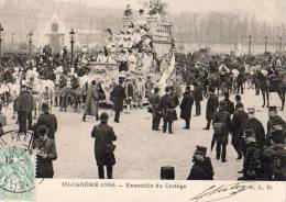 Paris 75  Mi-Carême 1906    Ensemble Du Cortège - Lotes Y Colecciones