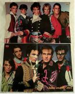 2 Kleine Musik-Poster  Adam & The Ants  -  1 Rückseite : Roller-Feeling ,  Von Pop Rocky Und Bravo Ca. 1982 - Affiches & Posters