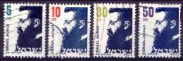 ISRAELE -  ISRAEL - USATO - 1986 - Dr. Theodor Herzl  - 4 X - Usados (sin Tab)