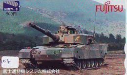 Delcampe - Télécarte WAR TANK (107)  MILITAIRY LEGER ARMEE PANZER Char De Guerre * KRIEG * Phonecard Army * - Armee