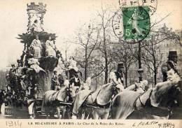 Paris 75  Fêtes  De La Mi-Carême 1914  Le Char De La Reine  Des Reines - Lotes Y Colecciones