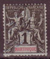 MARTINIQUE - 1892 - YT N° 31  - Oblitéré - 2 Dents Courtes - Gebruikt