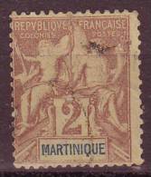 MARTINIQUE - 1892 - YT N° 32  - Oblitéré - - Usati