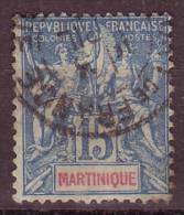 MARTINIQUE - 1892 - YT N° 36  - Oblitéré - - Used Stamps