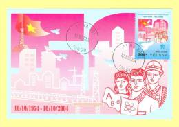 Vietnam Postcard: 50th Anniv. Hanoi Capital Liberation From French - 2004 Fine Card - Other & Unclassified