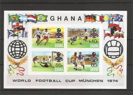 Coupe Du Monde -1974 ( BF 55 Non Dentelé Xxx-MNH- Du Ghana à Voir) - 1974 – West-Duitsland