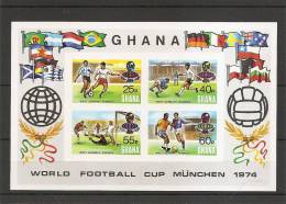 Coupe Du Monde-1974 ( BF 56 Non Dentelé Xxx-MNH- Du Ghana à Voir) - 1974 – Westdeutschland