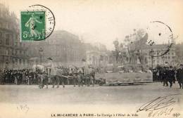 Paris 75  Fêtes De La Mi-Carême 1913    Le Cortège A L Hotel De Ville - Lots, Séries, Collections