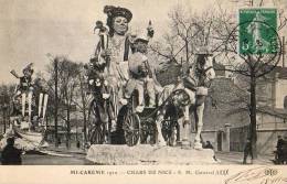 Paris 75  Fêtes De La Mi-Carême 1912    Char De Nice  Sa Majesté Carnaval - Lots, Séries, Collections