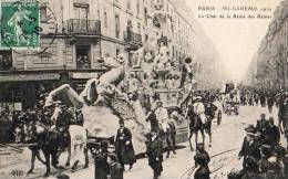 Paris 75  Fêtes De La Mi-Carême 1910    Le Char De La Reine Des Reines - Lotes Y Colecciones