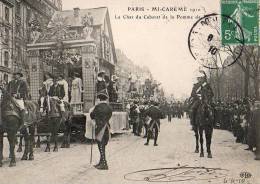 Paris 75  Fêtes De La Mi-Carême 1910    Le Char Du Cabaret De La Pomme De Pin - Sets And Collections