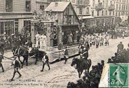 Paris 75  Fêtes De La Mi-Carême 1910    Le Char Du Cabaret De La Pomme De Pin - Lots, Séries, Collections