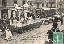 Paris 75  Fêtes De La Mi-Carême 1910    Le Char De Carnaval - Lotes Y Colecciones