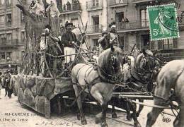 Paris 75  Fêtes De La Mi-Carême 1910    Le Char De Lutèce - Lotes Y Colecciones