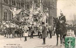 Paris 75  Fêtes De La Mi-Carême 1908    Le Char De La Reine De Reines - Sets And Collections