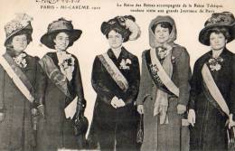 Paris 75  Fêtes De La Mi-Carême  1910  La Reine Des Reines Accompagnée De La ReIne Tchèque - Czech Republic