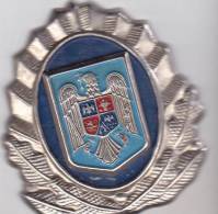 Romania - Republic - Police Cap Badge (2) - Police & Gendarmerie