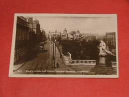 ABERDEEN  - King's Statue And Union Terrace Gardens  -  1919 - Aberdeenshire