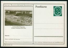 Bund BPK  1954  Mi: P 17  15-077  Insel Wangerooge - Strand Und Ort - Bildpostkarten - Ungebraucht