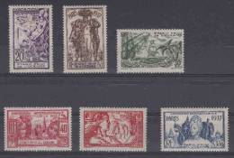 Oceanie Yvert  121-126 MH/*,  Cat Value Maury  € 28 - Unused Stamps