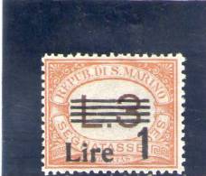 SAN MARINO 1936-9 SEGNATASSE ** - Strafport