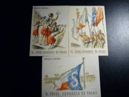 Serie De 6 Cartes Postale XI Congres De GYMNASTIQUE A PRAGUE 1948 - Gymnastics