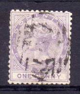 Dominica - 1874 - 1d Definitive (Perf 12½, Watermark Crown CC) - Used - Dominica (...-1978)