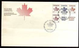 Canada - 1983 - Booklet Pane - FDC - 1981-1990