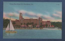 FLORIDA - CP COLORISEE EFFET TOILE VINOY PARK HOTEL - St PETERSBURG Fla - P-138TICHNOR QUALITY VIEWS REG. U. S. PAT. OFF - St Petersburg