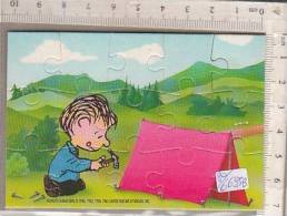 PO6695B# PUZZLE KINDER FERRERO 1993 - PEANUTS - LINUS AL CAMPEGGIO CON CARTINA - Rompecabezas