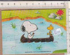 PO6698B# PUZZLE KINDER FERRERO 1993 - PEANUTS - SNOOPY CON CARTINA - Puzzles