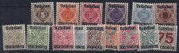 Royaume Du Wurtemberg Service Lot Entre YT 90 Et 113* / Württemberg Dienstmarken Zwischen Mi. Nr. 134-43 Und 258-270* - Mint