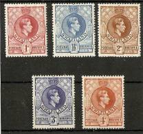 SWAZILAND 1938 1d - 4d SG 29/33 PERF 13½ X 13 MOUNTED MINT Cat £36.75 - Swasiland (...-1967)