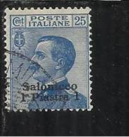 LEVANTE SCUTARI D´ALBANIA 1909 - 1911 1 P SU 25 C TIMBRATO - Europese En Aziatische Kantoren