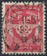 1946-58 FRANCIA USATO FRANCOBOLLI DI FRANCHIGIA STEMMA ROSSO - FR621 - Militärische Franchisemarken