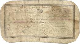 BON EN CUIVRE PAYABLE A ORBEC . 1833 . EN PARCHEMIN - Other & Unclassified