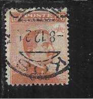 COLONIE ITALIANE EGEO 1921 1922 COO COS SOPRASTAMPATO D´ITALIA ITALY SURCHARGED CENT. 20 FILIGRANA WATERMARK USATO USED - Egée (Coo)