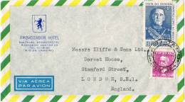 0037. Carta Aerea RIO De JANEIRO (Brail) 957. Hotel Ambassador - Brieven En Documenten