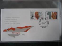 Cyprus 1994 20 Years Of Turkish Invasion And Occupation Of Cyprus FDC - Brieven En Documenten