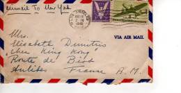 Enveloppe Partie De LOS ANGELES Californie En 1949 Pour La France (scan Recto Et Verso) - Storia Postale