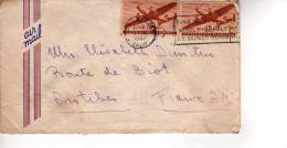 Enveloppe Partie De LOS ANGELES Californie En 1947 Pour La France (scan Recto Et Verso) - Postal History