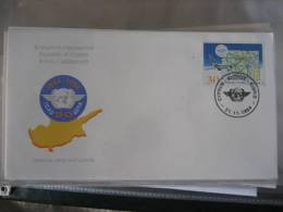 Cyprus 1994 50th Anni Of The International Civil Aviation Organization FDC - Lettres & Documents