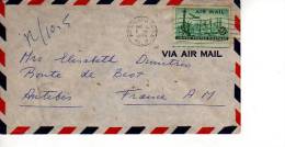 Enveloppe Partie De WOODLAND HILLS Californie En 1955 Pour La France (scan Recto Et Verso) - Poststempel