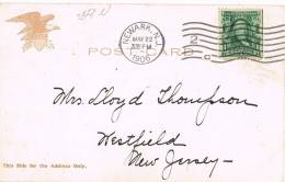 0047. Postal NEWARK (new Jersey) 1906. City Hall Philadelphia - Cartas & Documentos